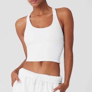 Alo Yoga Sleek Back Bra Tank in White